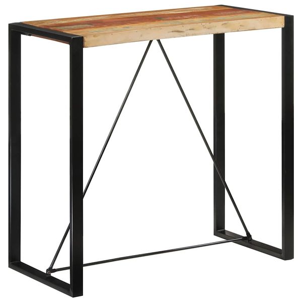 vidaXL Barový stôl 100x55x110 cm masívne recyklované drevo