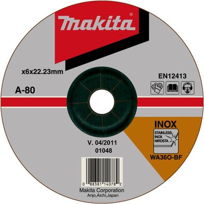 Makita brusný kotúč 125x6x22 nerez