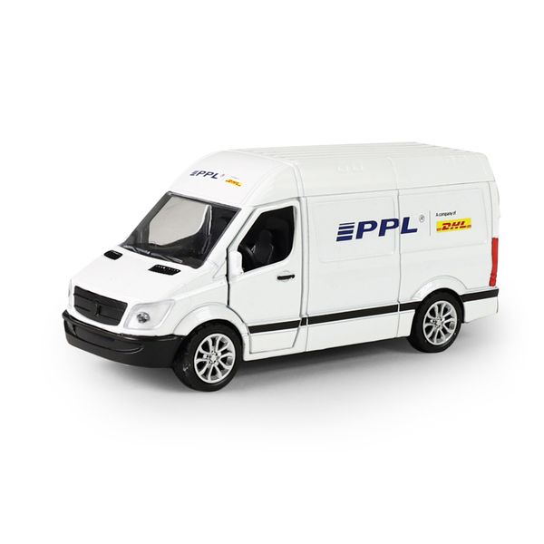Kovové auto PPL s otváracími dverami 12 cm