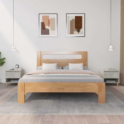 vidaXL Nočné stolíky 2 ks betónovosivé 50x46x50 spracované drevo