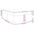vidaXL Posteľný rám boxsping s matracom tmavozelený 160x200 cm zamat