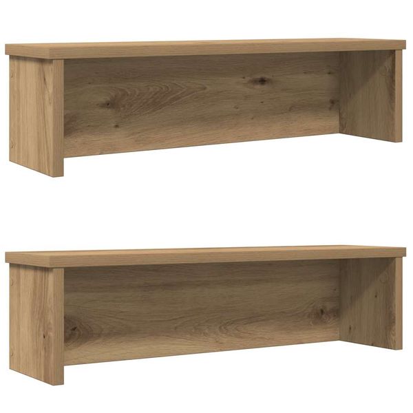 vidaXL kuchynské stojany stohovateľné 2 ks dub artisan 60x15x16 cm