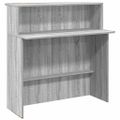 vidaXL Recepčný stôl sivý dub sonoma 180x50x103,5 cm kompozitné drevo