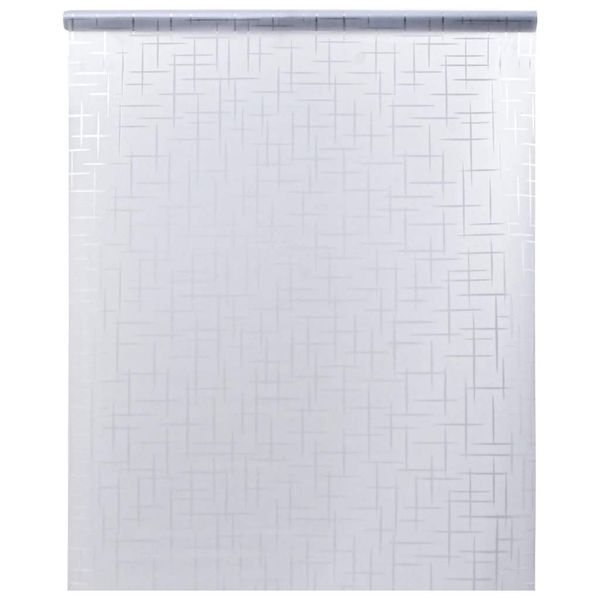 vidaXL Okenná fólia matná vzor hviezd 60x500 cm PVC