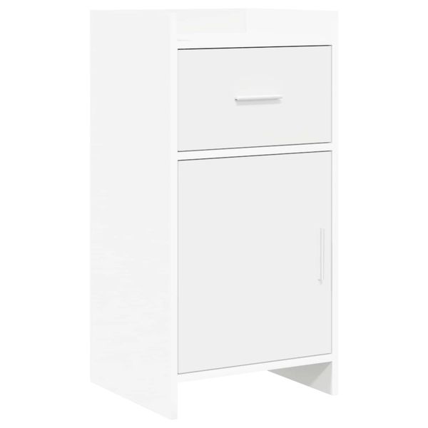 vidaXL Servírovacia skriňa Biela 40 x 36 x 80 cm Kompozitné drevo
