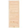vidaXL Dvere do stodoly 80x1,8x204,5 cm masívna borovica