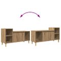 vidaXL TV skrinka 100 x 35 x 55 cm Remeselný dub Kompozitné drevo