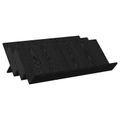 vidaXL Regál na časopisy Čierny dub 90 x 53 x 28,5 cm Kompozitné drevo