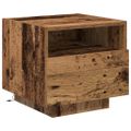 vidaXL Nočný stolík 2 ks Staré drevo 40 x 39 x 37 cm Kompozitné drevo