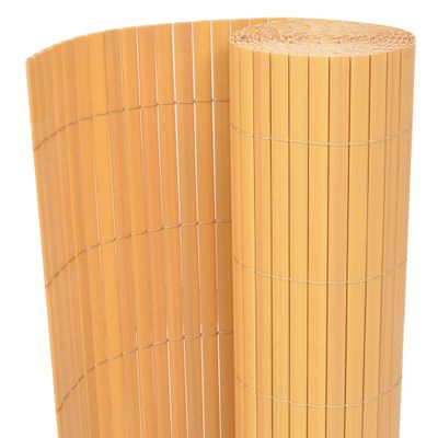 vidaXL Obojstranný záhradný plot, PVC 90x300 cm, žltý