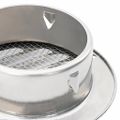 vidaXL Kryty vzduchových ventilátorov 4 ks Strieborná 100 mm