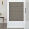 vidaXL Nástenné panely 12 ks bledosivé 30x30 cm zamatové 1,08 m²