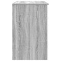 vidaXL Stôl sivý dub sonoma 86x49x76 cm kompozitné drevo