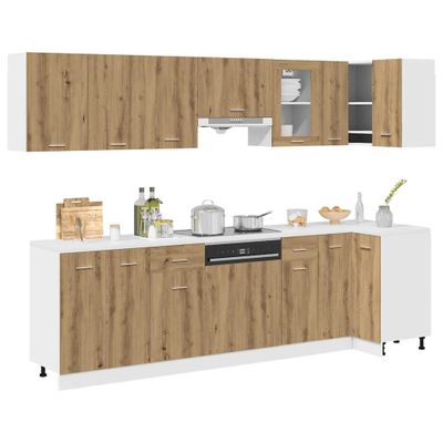 VidaXL 11-dielna súprava kuchynských skriniek Lyon Artisan Dub