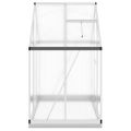 vidaXL Skleník so základovým rámom strieborný 169x114x202 cm hliník