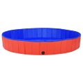 vidaXL Skladací bazén pre psov červený 200x30 cm PVC