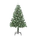 vidaXL Vianočný stromček Zelená 210 cm PVC