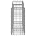 vidaXL Oblúkové gabionové koše 25 ks 200x50x80/100 cm pozink. železo