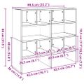 vidaXL Stojany na topánky 2 ks stohovateľné biele 89,5x30x40 cm