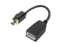 Adaptér DisplayPort - Mini DisplayPort (M) do DisplayPort (F) - pre ThinkCentre M75t Gen 2; ThinkStation P320; P330; P330 Gen 2; P348; P520; P620; P720; P920