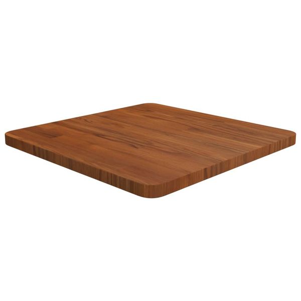 vidaXL Štvorcová stolová doska tmavohnedá 50x50x2,5 cm ošetrený dub