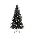vidaXL Vianočný stromček Čierna 180 cm PVC