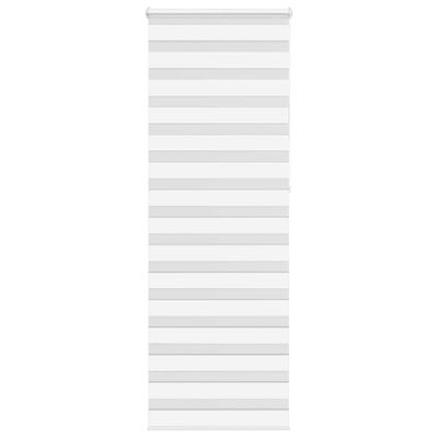 vidaXL Zebra roleta biela 75x230 cm šírka látky 70,9 cm polyester