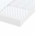 vidaXL Penový matrac biely 160x220 cm 7 zón tvrdosť 20 ILD