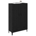 vidaXL Highboard so zásuvkou Čierny dub 70 x 31 x 115 cm