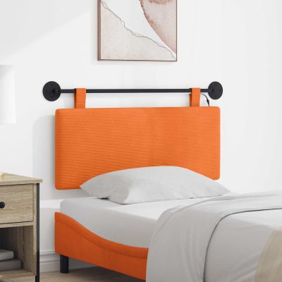 vidaXL Závesné čelo postele Oranžová Kordúrová tkanina