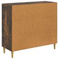 vidaXL Servírovacia skriňa Dymový dub 89 x 34,5 x 80 cm