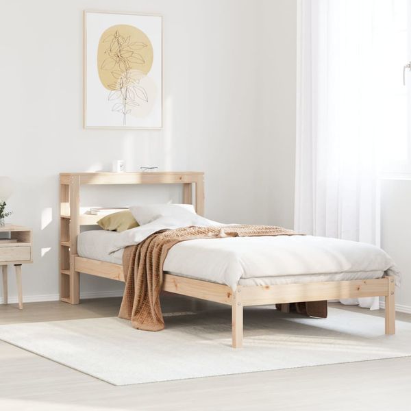 vidaXL Posteľ bez matraca 90x200 cm masívna borovica