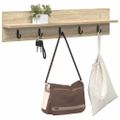 vidaXL Vešiak na stenu Nástenná montáž Sonoma dub 80 x 10,5 x 18 cm