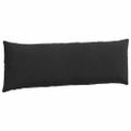 vidaXL Vankúše na pohovku 2 pcs Čierna 120 x 40 cm Kordúrová tkanina