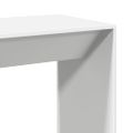 vidaXL Barový stôl biely 102x50x103,5 cm kompozitné drevo