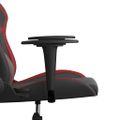 vidaXL Herná stolička čierna a vínová umelá koža