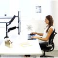 Fellowes držák monitoru Platinium 2 ramena nad sebou Držák, VESA, stolní, pro dva monitory nad sebou, naklápecí +85°/-15°, otácení 360°, nosnost 20kg