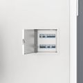 vidaXL Access Panel 2 ks Biela 23 x 23 x 3 cm Oceľ