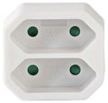 NEDIS síťový rozbočovač/ 2x zásuvka typu C (bez kolíku)/ 250 V AC 50/60 Hz/ 2,5 A/ 1100 W/ bílý Rozbocovac zásuvky, typ F na 2× typ C, 250 V, 2,5 A, 1100 W, bílý
