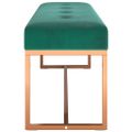 vidaXL Lavička tmavozelená 110x36x45 cm zamat
