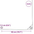vidaXL Tarpaulin 650g / m² Olivovo zelená 3 x 4 m Plátno s PVC povrchom