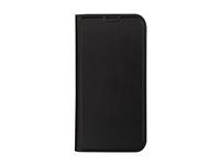 Pouzdro s klopou pro mobilní telefon - polyuretan (PU), plast - černá - pro Apple iPhone 15 Pro Max