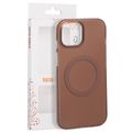Puzdro Tecto Shield Mistiq Mag pre iPhone 15 6,1" hnedé