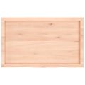 vidaXL Nástenná polica 100x60x(2-4) cm neošetrený dubový masív