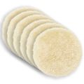 vidaXL Poťah na podložku 6 pcs HEERLEN Krémová Ø 30 cm PV fleece