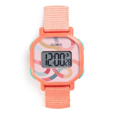Náramkové digitálne hodinky Ticlock Pastelová špirála