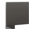 vidaXL Posteľný rám s LED, sivý, umelá koža 140x200 cm