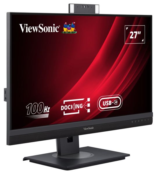 Viewsonic VG2757V-2K 27" IPS/2560x1440/80M:1/5ms/350cd/DP/HDMI/USB-C/USB-A/Repro/VESA/Pivot LED monitor, 27", IPS, 2560×1440, 16:9, 100Hz, 5ms, 350cd/m2, DisplayPort, HDMI, 3× USB, USB-C, LAN, webkamera, Pivot, repro, čierny