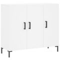 vidaXL Komoda biela 90x34x80 cm kompozitné drevo