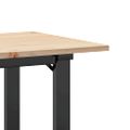 vidaXL Jedálenský stolík v tvare O 100x50x75 cm borovica a oceľ